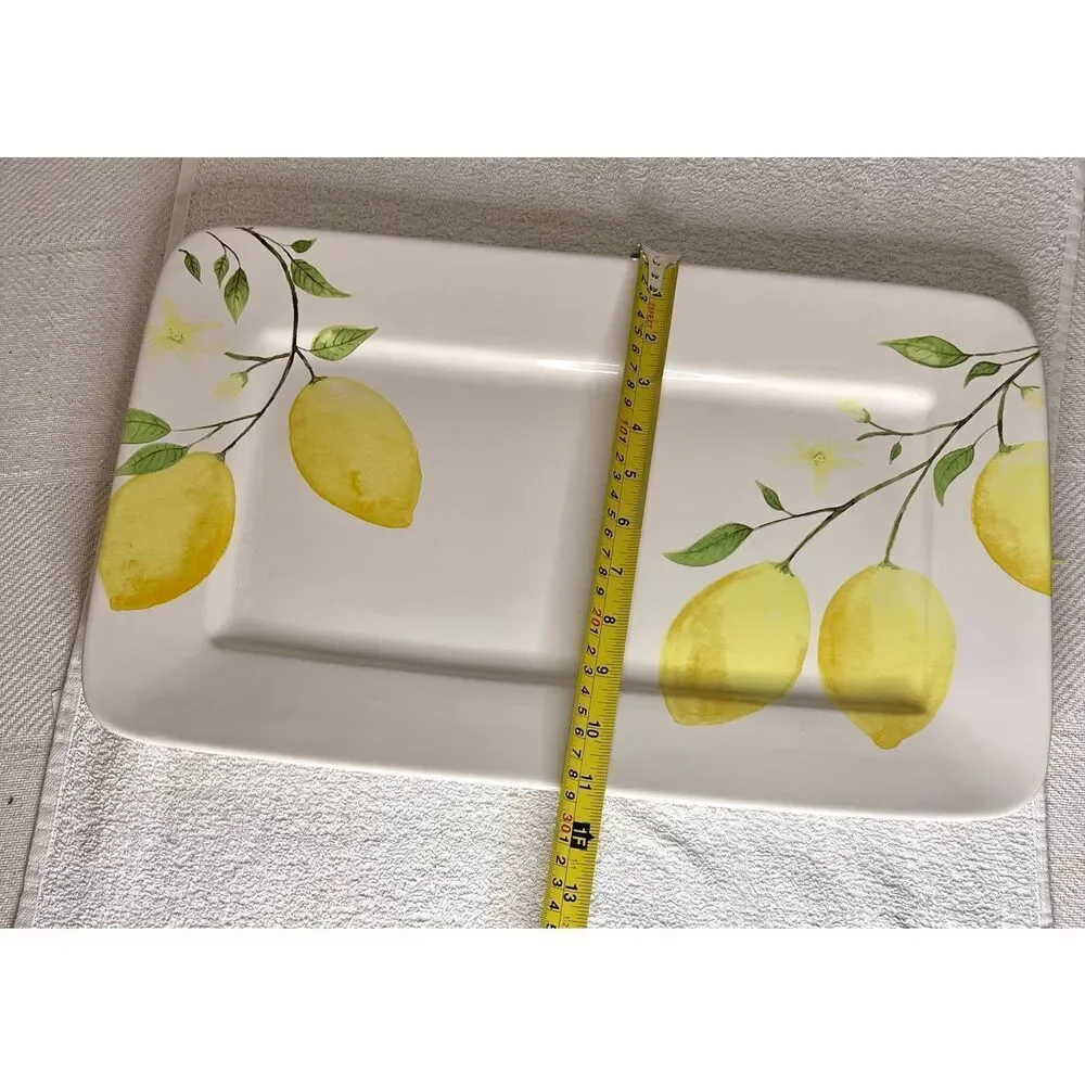 Sur La Table Citron Lemon Rectangular Serving Platter 18x11